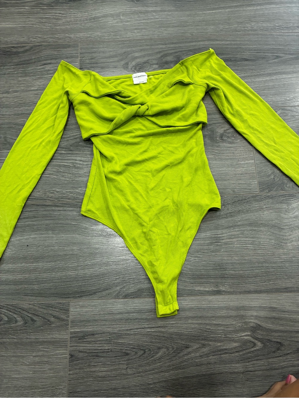 Lovers + Friends Daphne Bodysuit in Yellow Green - Picture 2 of 4